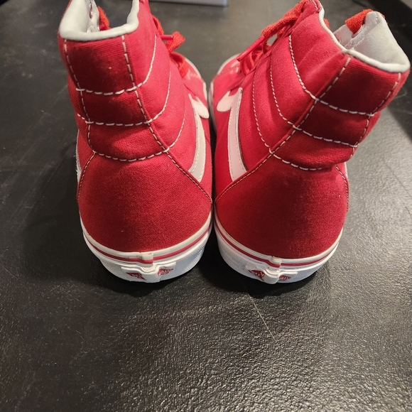 Men Vans SK8-Hi Canvas 'Formula One Red' Size 11 - Picture 5 of 7